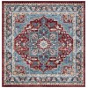 Safavieh Bayside BAY108 Blue / Red 6'-7" X 6'-7" Square Area Rug