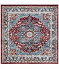 Safavieh Bayside BAY108 Blue / Red 6'-7" X 6'-7" Square Area Rug