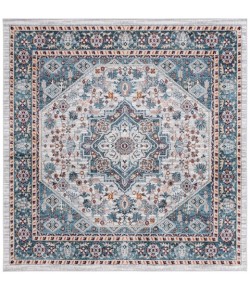 Safavieh Bayside BAY110 Blue / Grey 6'-7" X 6'-7" Square Area Rug