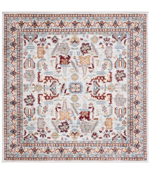 Safavieh Bayside BAY112 Beige / Blue 6'-7" X 6'-7" Square Area Rug