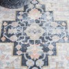 Safavieh Bayside BAY114 Blue / Ivory 6'-7" X 6'-7" Round Area Rug