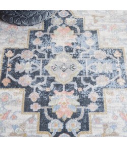 Safavieh Bayside BAY114 Blue / Ivory 6'-7" X 6'-7" Round Area Rug