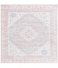 Safavieh Bayside BAY118 Ivory / Blue Pink 6'-7" X 6'-7" Square Area Rug