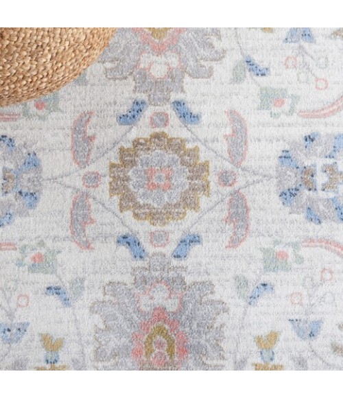 Safavieh Bayside BAY120 Beige / Blue 2'-2" X 8' Runner Area Rug