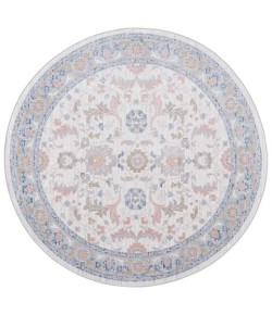 Safavieh Bayside BAY120 Beige / Blue 6'-7" X 6'-7" Round Area Rug