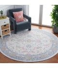 Safavieh Bayside BAY120 Beige / Blue 6'-7" X 6'-7" Round Area Rug