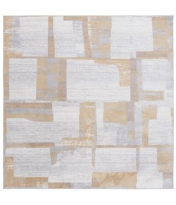 Safavieh Bayside BAY126 Ivory / Grey Gold 6'-7" X 6'-7" Square Area Rug