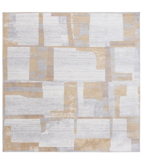 Safavieh Bayside BAY126 Ivory / Grey Gold 6'-7" X 6'-7" Square Area Rug