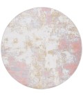 Safavieh Bayside Area Rug BAY128A-3R Safavieh Bayside BAY128 Ivory / Grey Pink 3' X 3' Round Area Rug