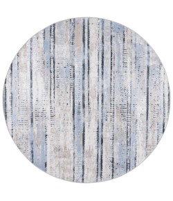 Safavieh Bayside BAY130 Blue / Gold 6'-7" X 6'-7" Round Area Rug