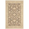 Safavieh Beach House BCH8012 Dark Brown / Green 5'-3" X 7'-7" Rectangle Area Rug