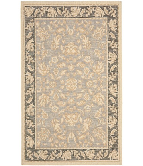 Safavieh Beach House BCH8016 Light Blue / Espresso 5'-3" X 7'-7" Rectangle Area Rug