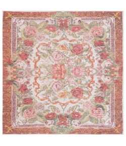 Safavieh Besarabian BES220 Ivory / Sage Rust 6'-7" X 6'-7" Square Area Rug