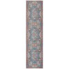 Safavieh Besarabian BES220 Blue / Sage Rust 2' X 8' Runner Area Rug