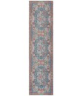 Safavieh Besarabian BES220 Blue / Sage Rust 2' X 8' Runner Area Rug
