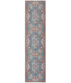 Safavieh Besarabian BES220 Blue / Sage Rust 2' X 8' Runner Area Rug
