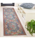 Safavieh Besarabian BES220 Blue / Sage Rust 2' X 8' Runner Area Rug