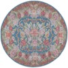 Safavieh Besarabian BES220 Blue / Sage Rust 6'-7" X 6'-7" Round Area Rug