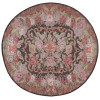 Safavieh Besarabian BES220 Black / Sage Rust 6'-7" X 6'-7" Round Area Rug