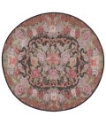 Safavieh Besarabian BES220 Black / Sage Rust 6'-7" X 6'-7" Round Area Rug