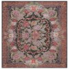 Safavieh Besarabian BES220 Black / Sage Rust 6'-7" X 6'-7" Square Area Rug