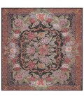 Safavieh Besarabian BES220 Black / Sage Rust 6'-7" X 6'-7" Square Area Rug