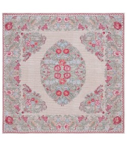 Safavieh Besarabian BES222 Beige / Sage 6'-7" X 6'-7" Square Area Rug
