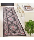 Safavieh Besarabian BES222 Black / Sage 2' X 8' Runner Area Rug