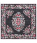 Safavieh Besarabian BES222 Black / Sage 6'-7" X 6'-7" Square Area Rug