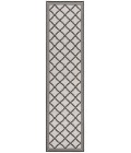 Safavieh Beach House BHS121 Light Grey / Charcoal 2'-2" X 10' Runner Area Rug