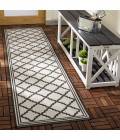 Safavieh Beach House BHS121 Light Grey / Charcoal 2'-2" X 10' Runner Area Rug