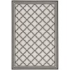 Safavieh Beach House BHS121 Light Grey / Charcoal 4' X 6' Rectangle Area Rug