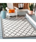 Safavieh Beach House BHS121 Light Grey / Charcoal 5'-3" X 7'-6" Rectangle Area Rug