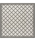 Safavieh Beach House BHS121 Light Grey / Charcoal 8' X 8' Square Area Rug