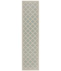 Safavieh Beach House BHS121 Aqua / Cream 2'-2" X 10' Runner Area Rug