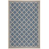 Safavieh Beach House BHS121 Blue / Creme 5'-3" X 7'-6" Rectangle Area Rug