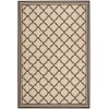 Safavieh Beach House BHS121 Creme / Brown 5'-3" X 7'-6" Rectangle Area Rug