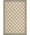 Safavieh Beach House BHS121 Cream / Green 5'-3" X 7'-6" Rectangle Area Rug