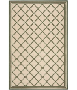 Safavieh Beach House BHS121 Cream / Green 5'-3" X 7'-6" Rectangle Area Rug