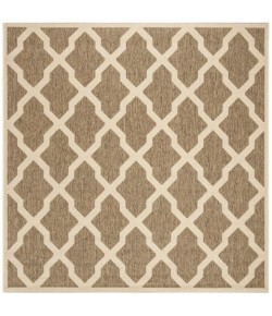 Safavieh Beach House BHS122 Beige / Cream 6'-7" X 6'-7" Square Area Rug
