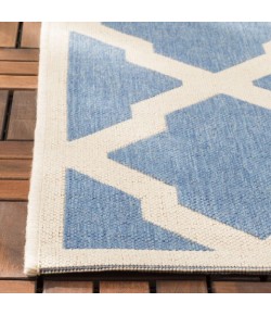 Safavieh Beach House BHS122 Blue / Creme 6'-7" X 6'-7" Square Area Rug