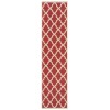 Safavieh Beach House BHS122 Red / Creme 2'-2" X 8' Runner Area Rug
