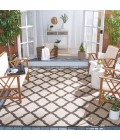 Safavieh Beach House BHS122 Creme / Brown 4' X 6' Rectangle Area Rug