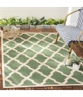 Safavieh Beach House BHS122 Green / Creme 4' X 6' Rectangle Area Rug