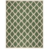 Safavieh Beach House BHS122 Green / Creme 5'-3" X 7'-6" Rectangle Area Rug