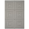 Safavieh Beach House BHS123 Light Grey / Charcoal 2'-2" X 10' Runner Area Rug