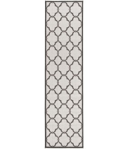 Safavieh Beach House BHS125 Light Grey / Charcoal 2'-2" X 6' Runner Area Rug