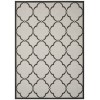 Safavieh Beach House BHS125 Light Grey / Charcoal 8' X 8' Round Area Rug