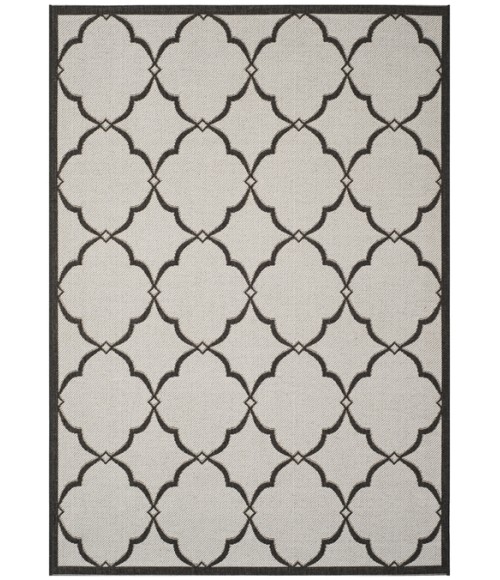 Safavieh Beach House BHS125 Light Grey / Charcoal 3' X 5' Rectangle Area Rug