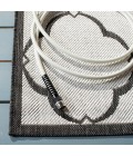 Safavieh Beach House BHS125 Light Grey / Charcoal 4' X 4' Square Area Rug
